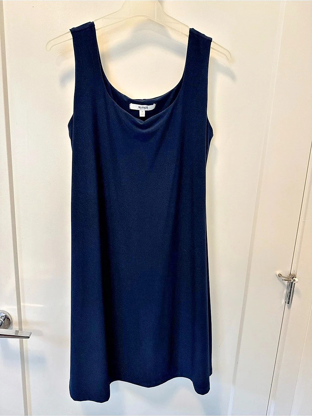 Sympli Everyday Tank Dress Sleeveless Mini Dress Navy blue Size 10